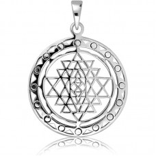 Hexagonal pendant for men